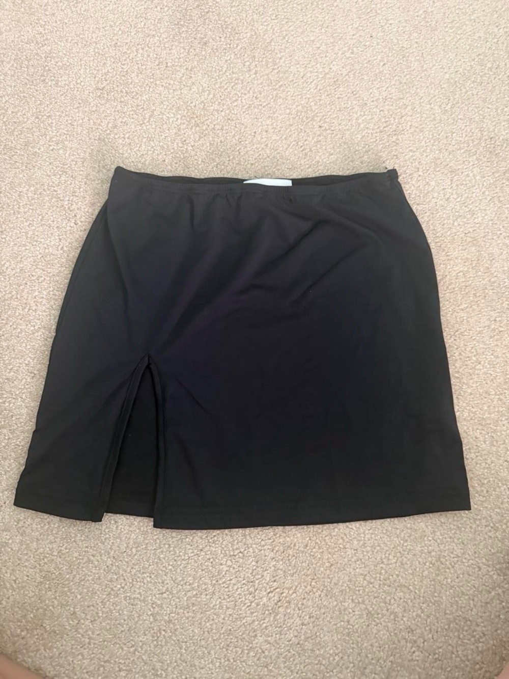 🖤 Princess Polly Black Mini Skirt with Side Slit